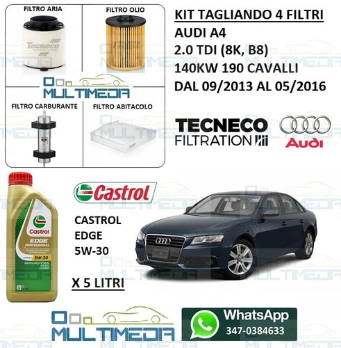 Kit tagliando filtri - e, olio